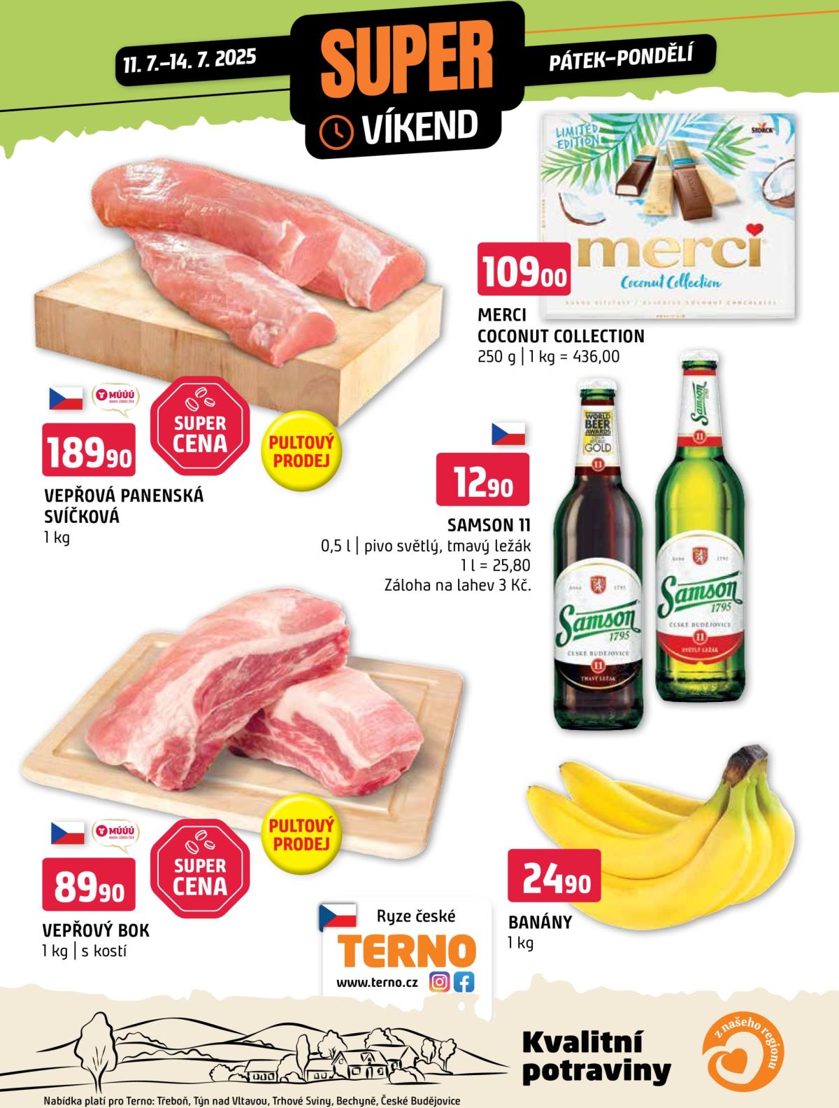 Leták Terno - Super víkend od 11.07. do 14.07.