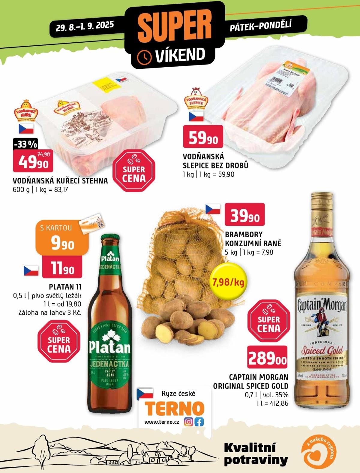 Leták Terno - Super víkend od 29.08. do 01.09.