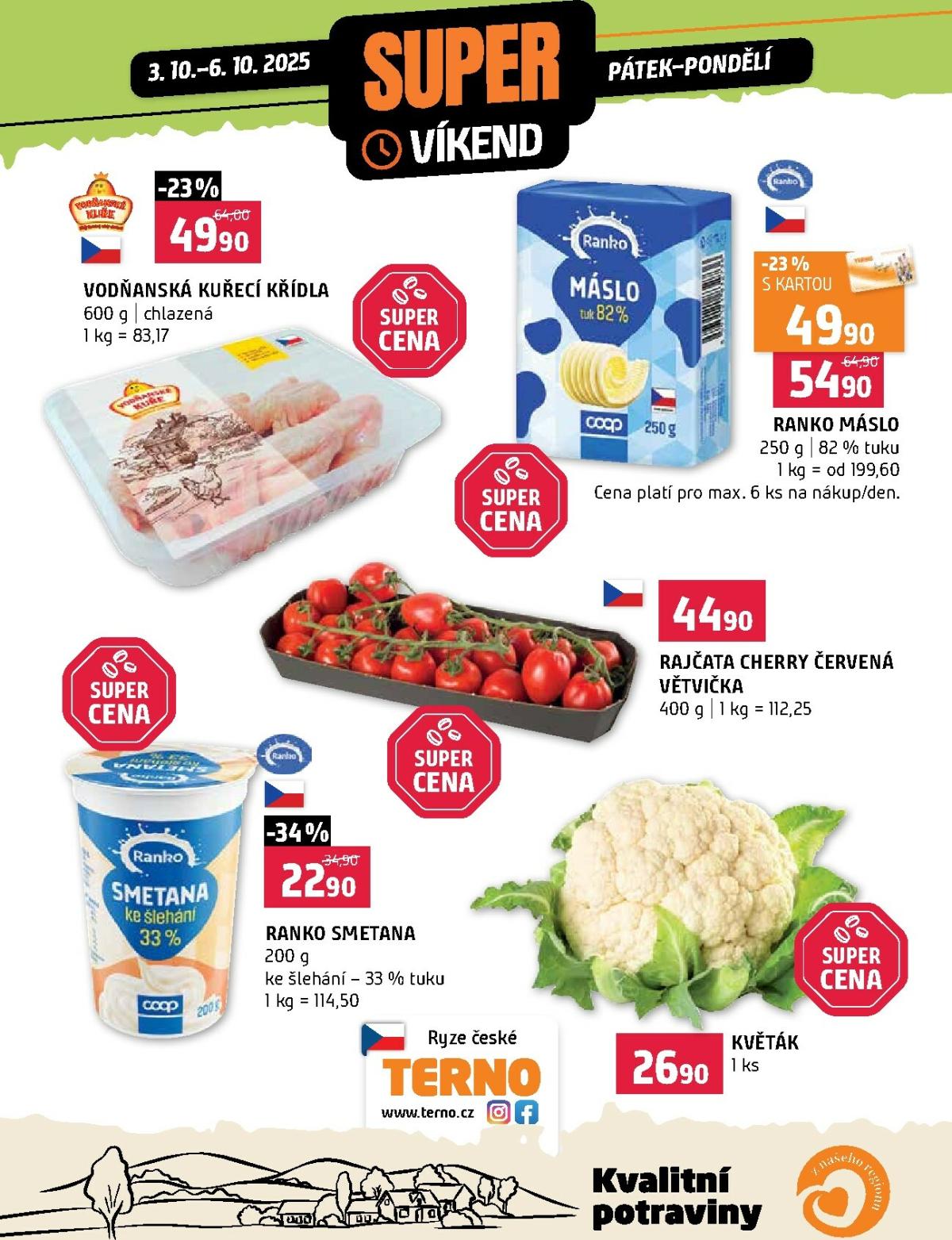 Aktuální leták Terno - Super víkend od %validSinceDay% 03.10. do 06.10.