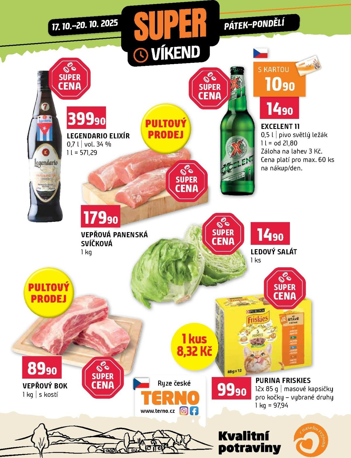Aktuální leták Terno - Super víkend od 17.10. do 20.10.