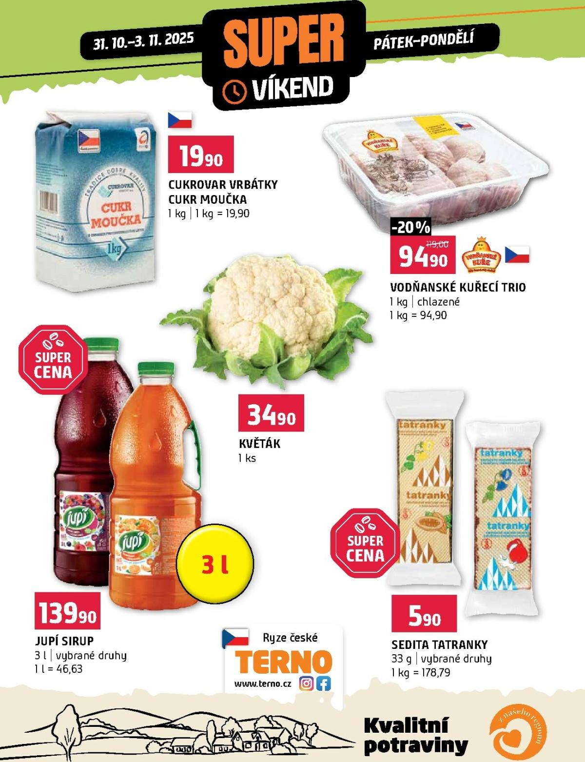 Aktuální leták Terno - Super víkend od 31.10. do 03.11.