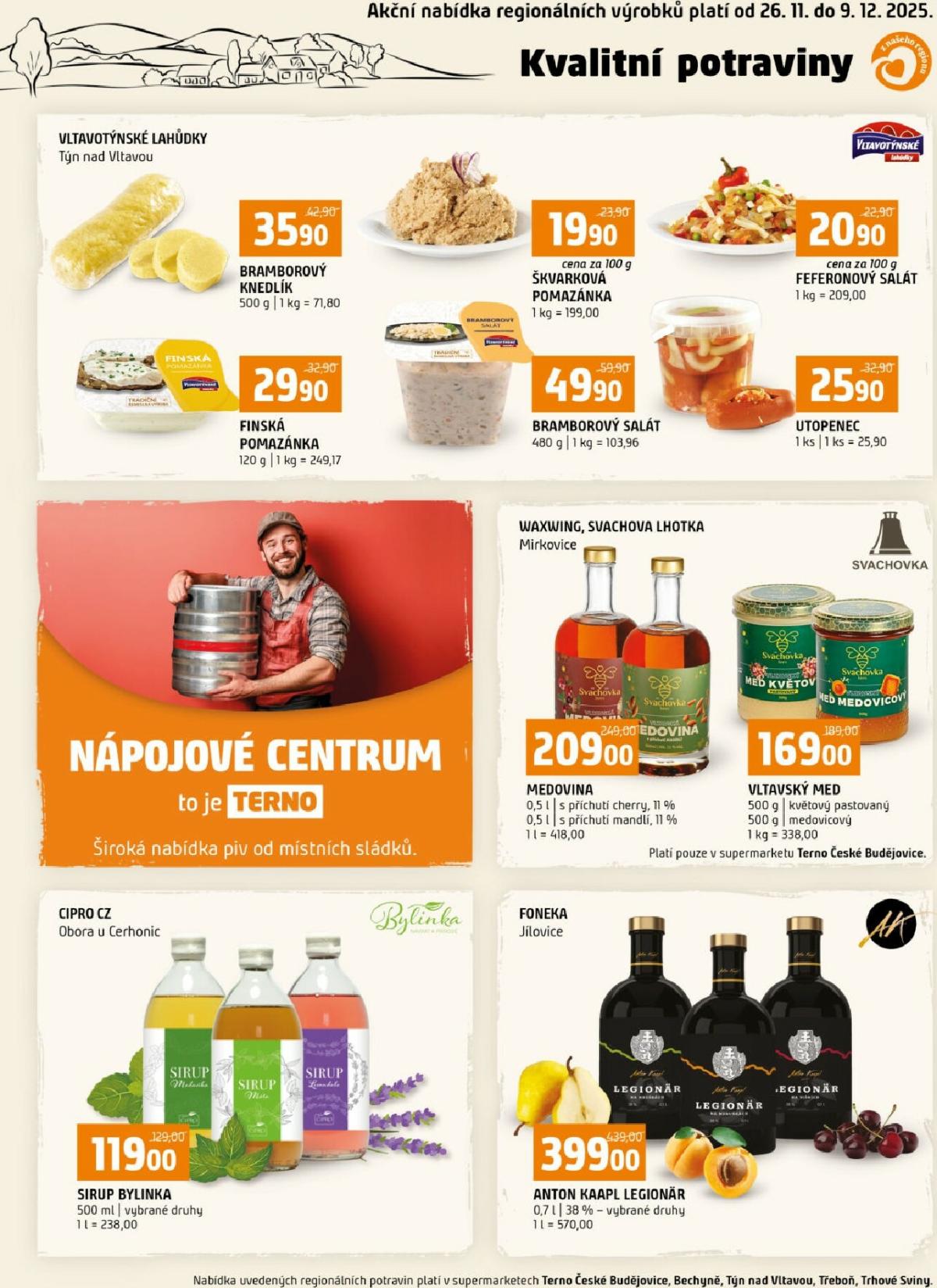 Aktuální leták Terno - Kvalitní potraviny od 26.11. do 09.12.
