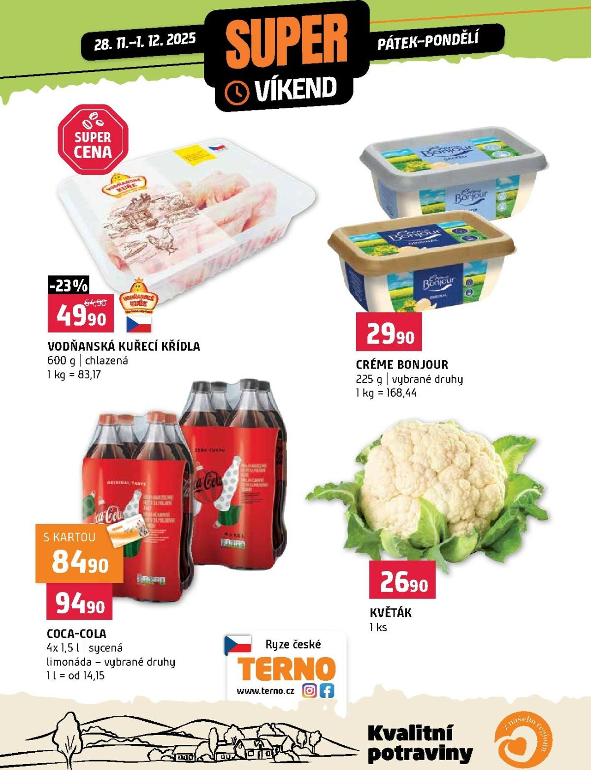 Aktuální leták Terno - Super víkend od 28.11. do 01.12.