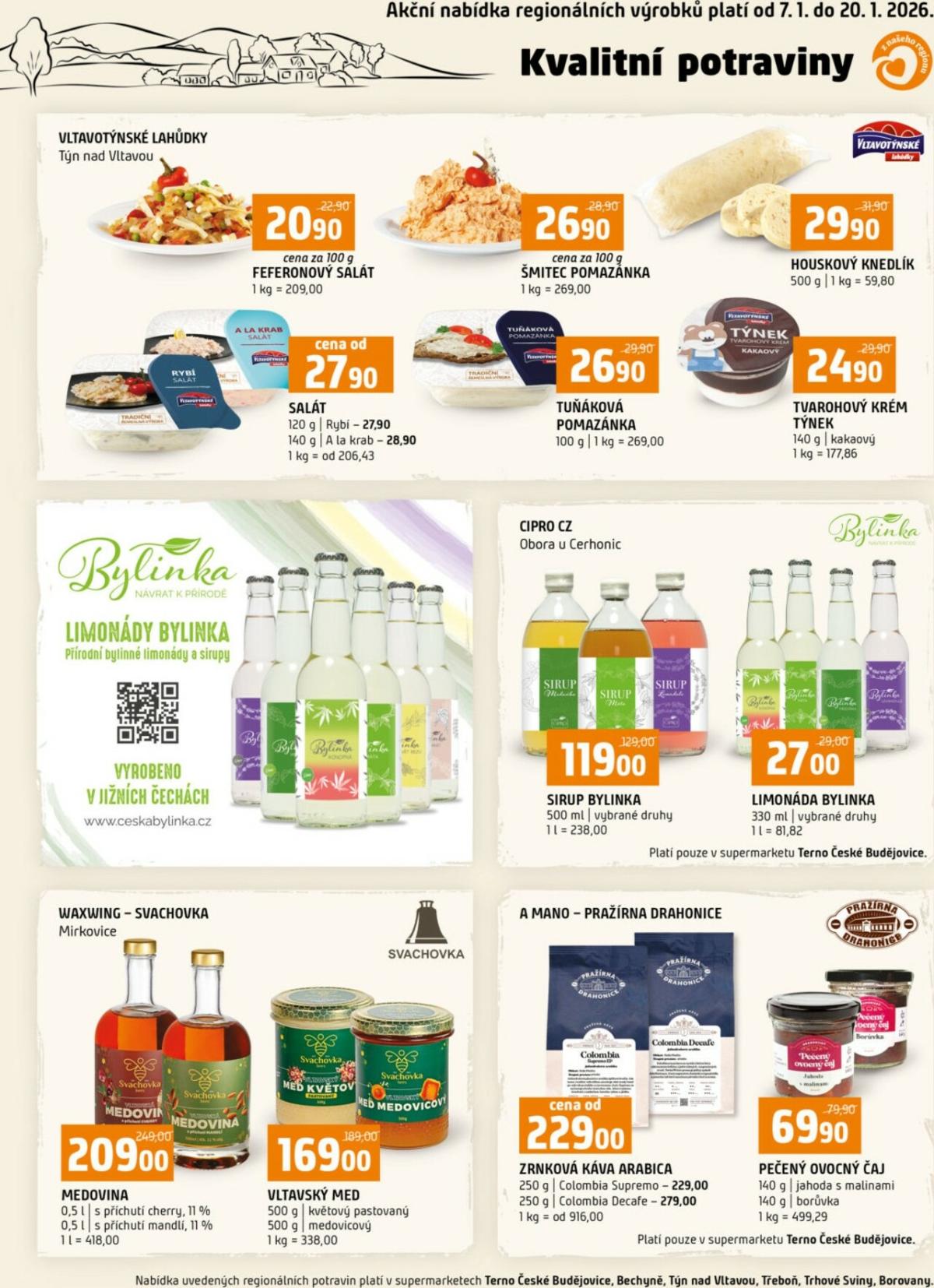 Aktuální leták Terno - Kvalitní potraviny od 07.01. do 20.01.