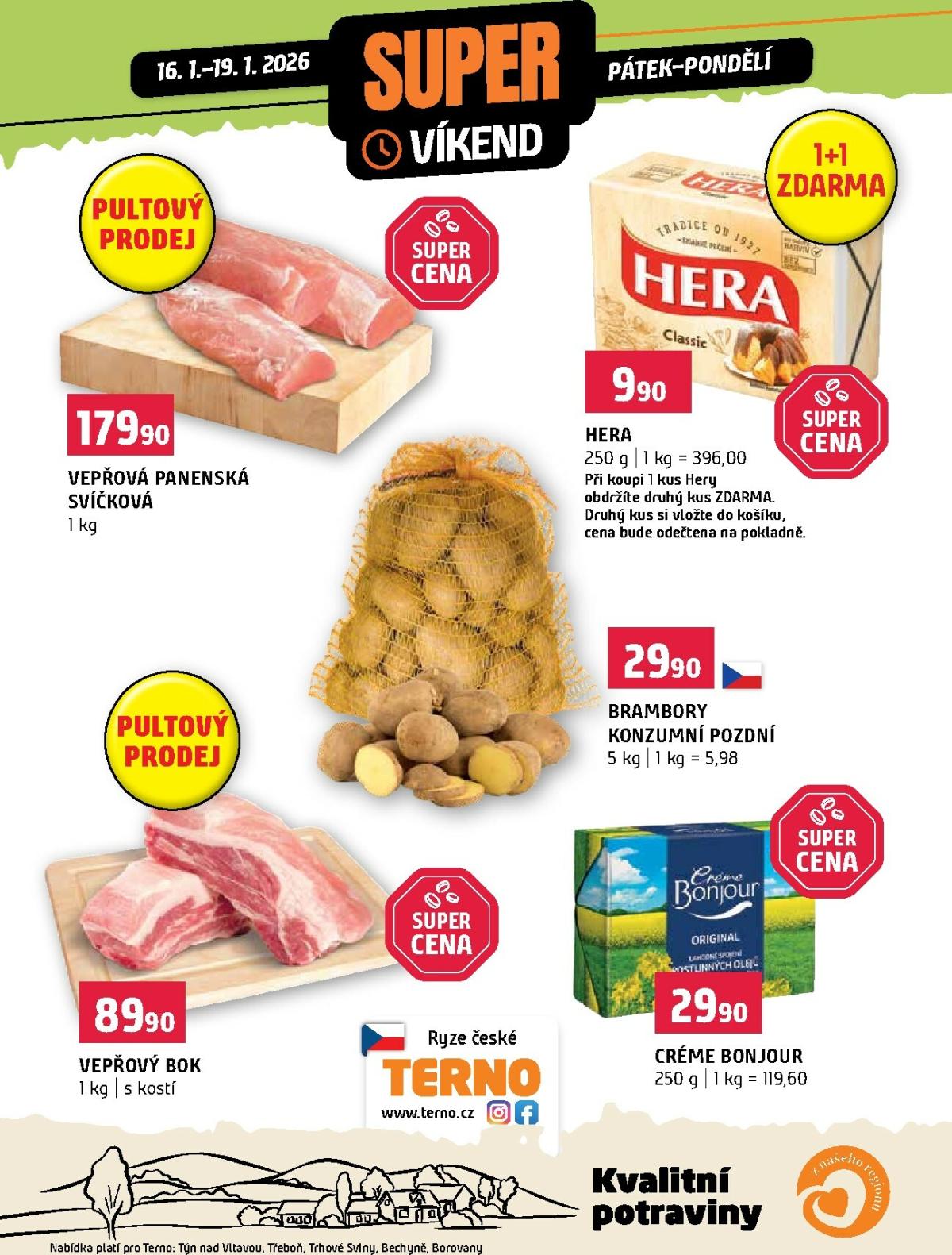 Aktuální leták Terno - Super víkend od 16.01. do 19.01.