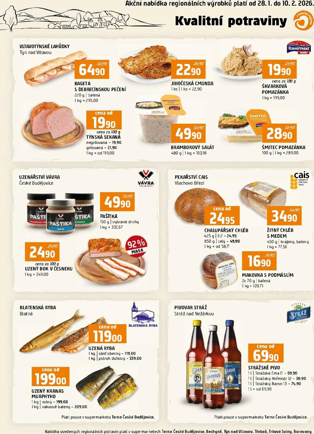 Terno - Kvalitní potraviny leták platný od 28.01. do 10.02.