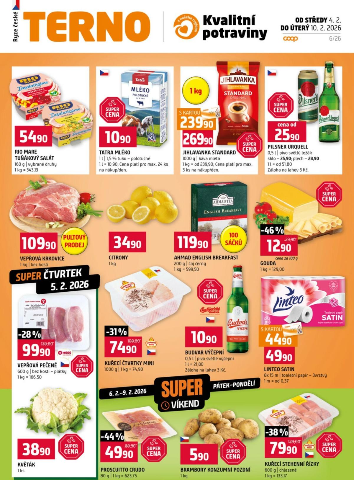 Terno leták platný od středy 04.02.2026 do úterý 10.02.2026