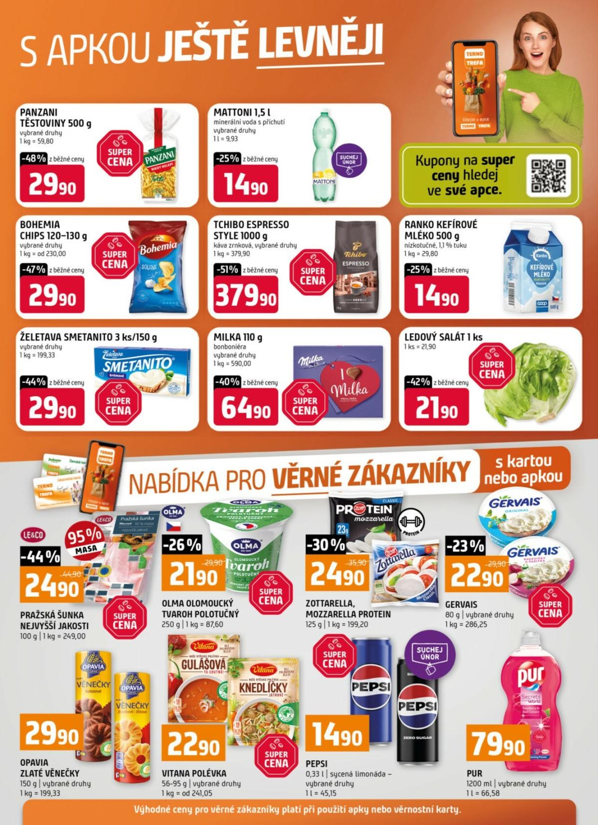 Terno - S apkou ještě levněji leták platný od středy 04.02.2026 do úterý 10.02.2026