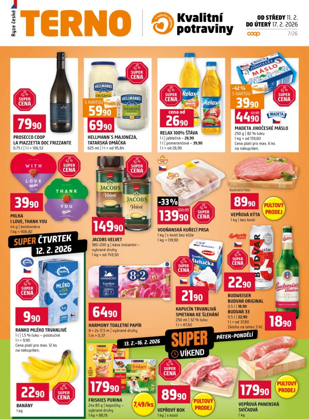 Terno leták platný od středy 11.02.2026 do úterý 17.02.2026