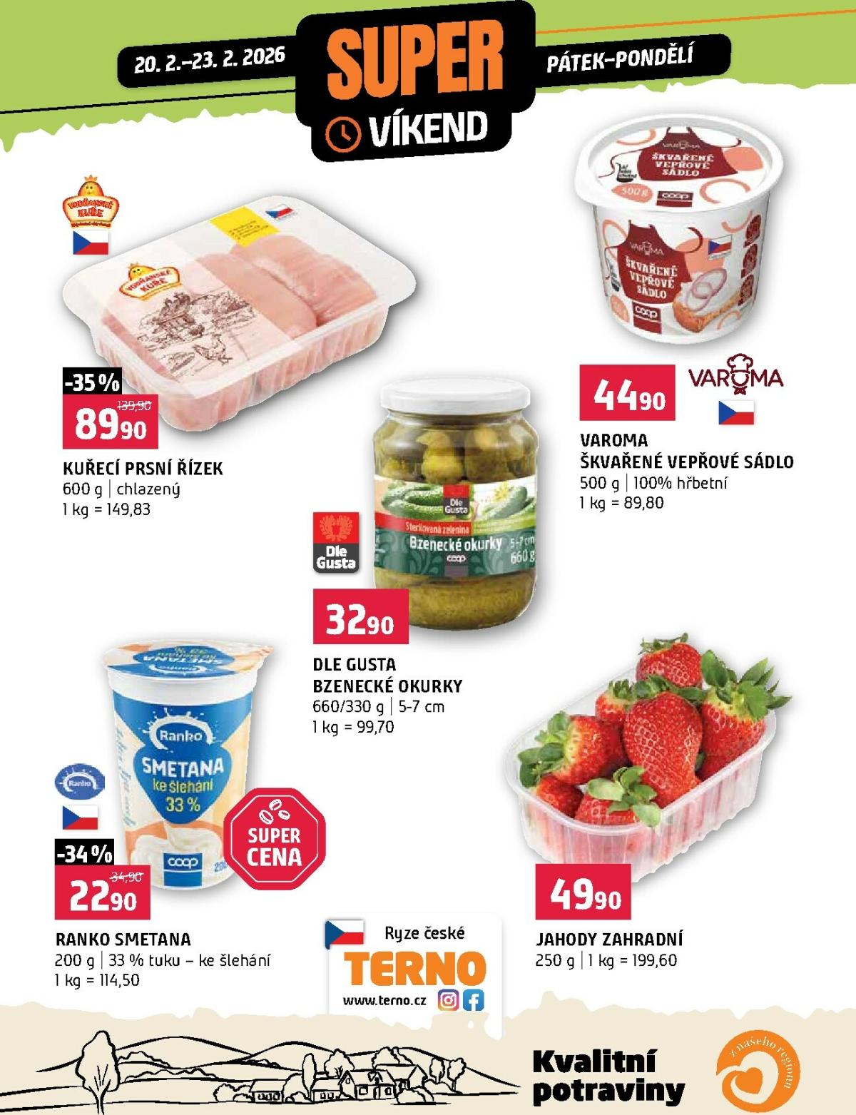 Terno - Super víkend leták platný od pátku 20.02.2026 do pondělí 23.02.2026