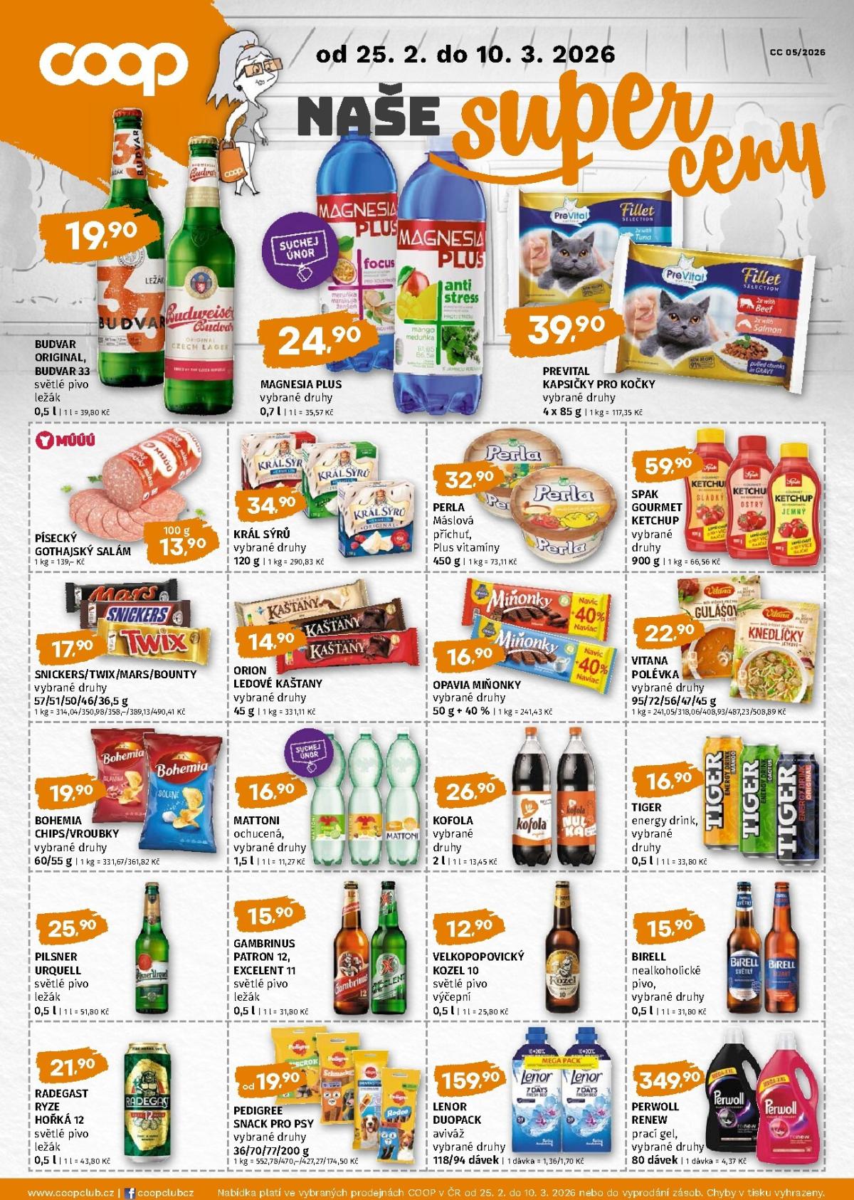 Terno - Super ceny leták platný od středy 25.02.2026 do úterý 10.03.2026