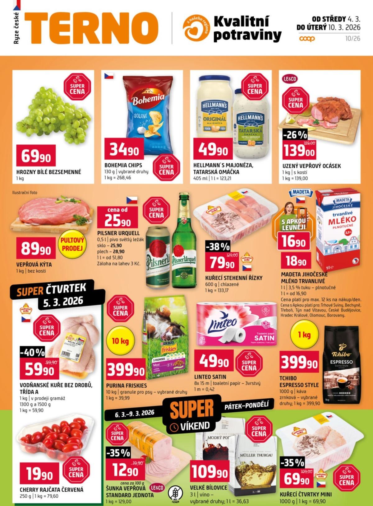 Terno leták platný od středy 04.03.2026 do úterý 10.03.2026