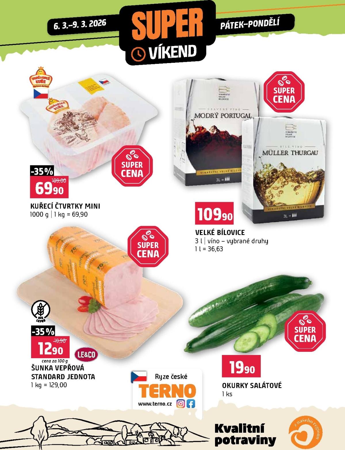 Terno - Super víkend leták platný od pátku 06.03.2026 do pondělí 09.03.2026