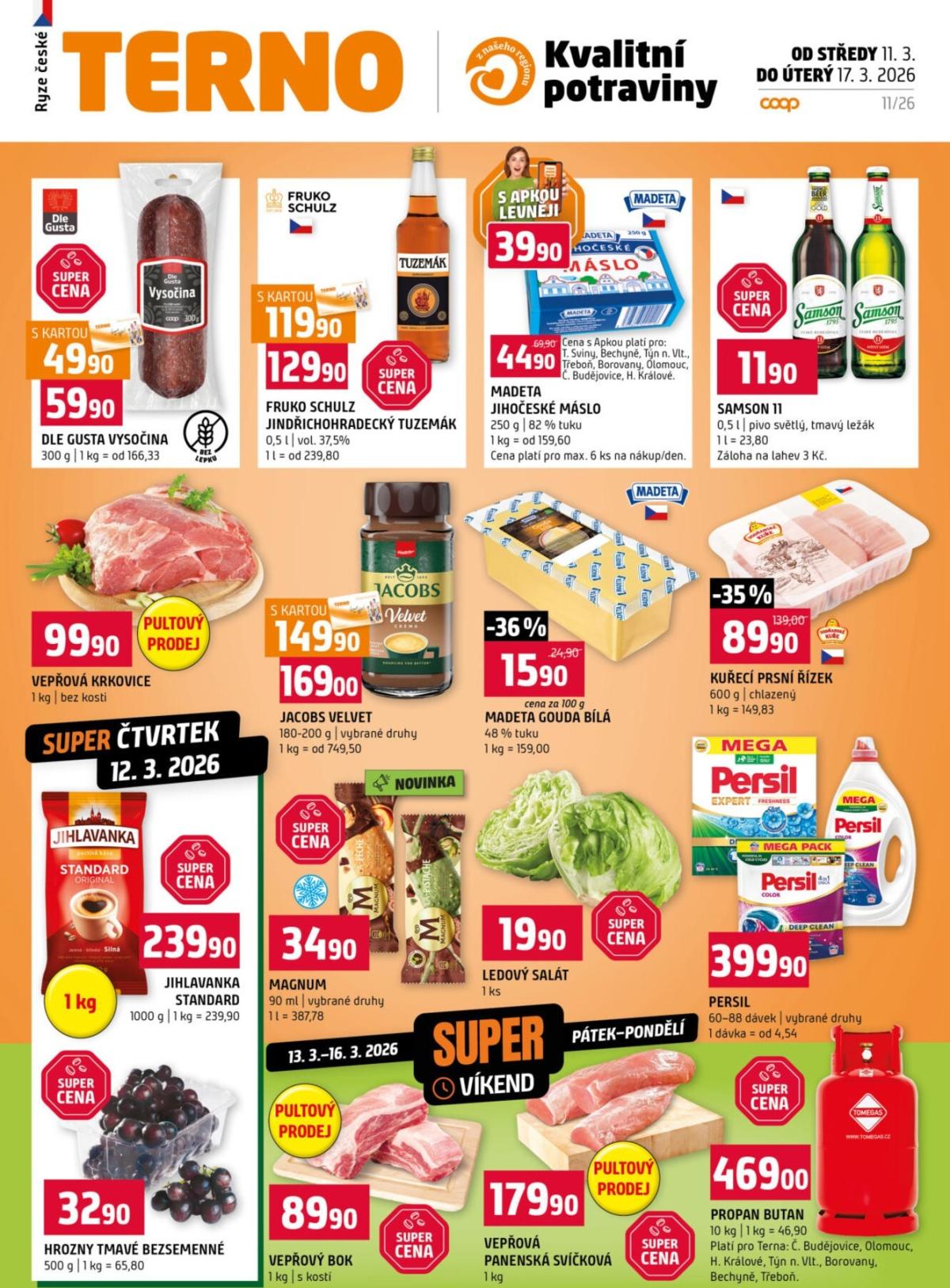 Terno leták platný od středy 11.03.2026 do úterý 17.03.2026
