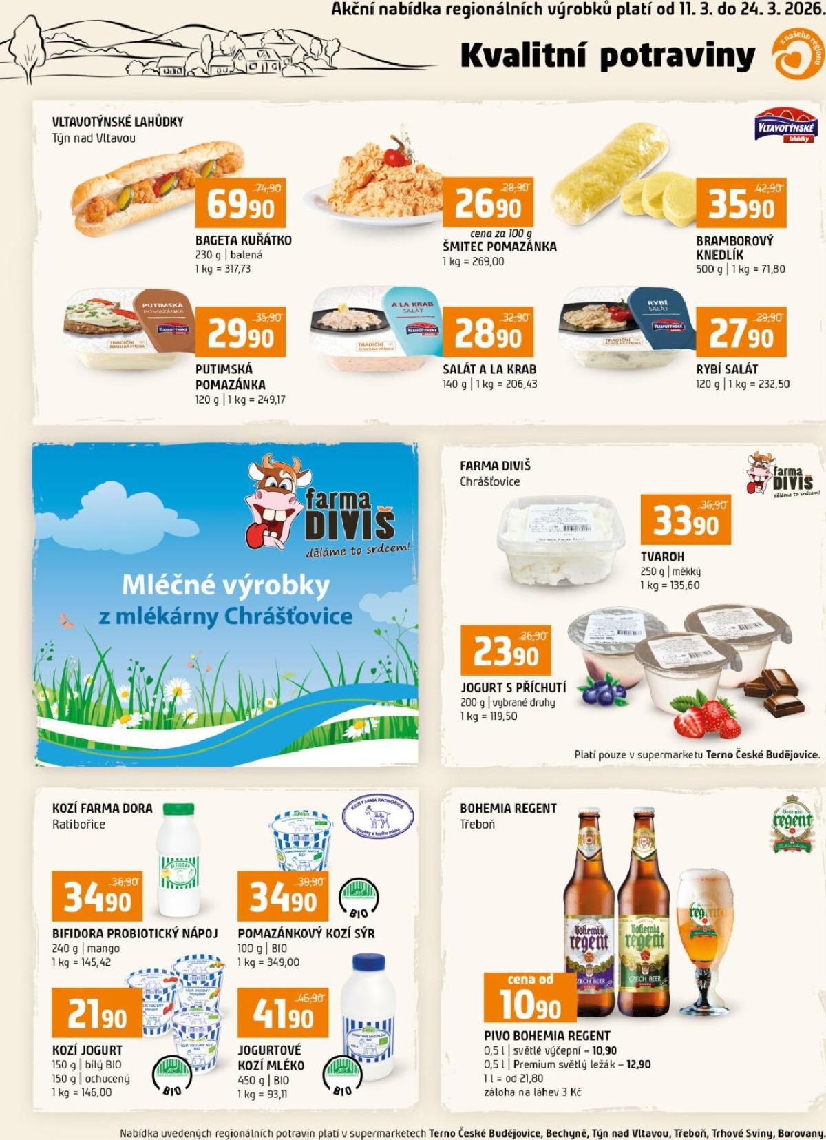 Terno - Kvalitní potraviny leták platný od středy 11.03.2026 do úterý 24.03.2026