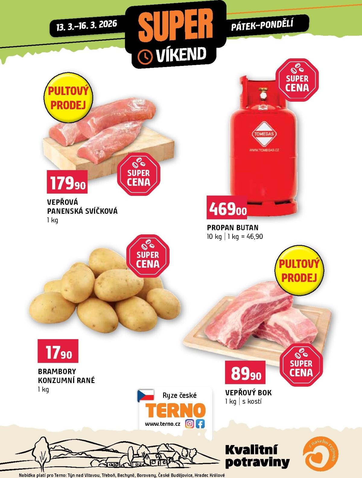 Terno - Super víkend leták platný od pátku 13.03.2026 do pondělí 16.03.2026