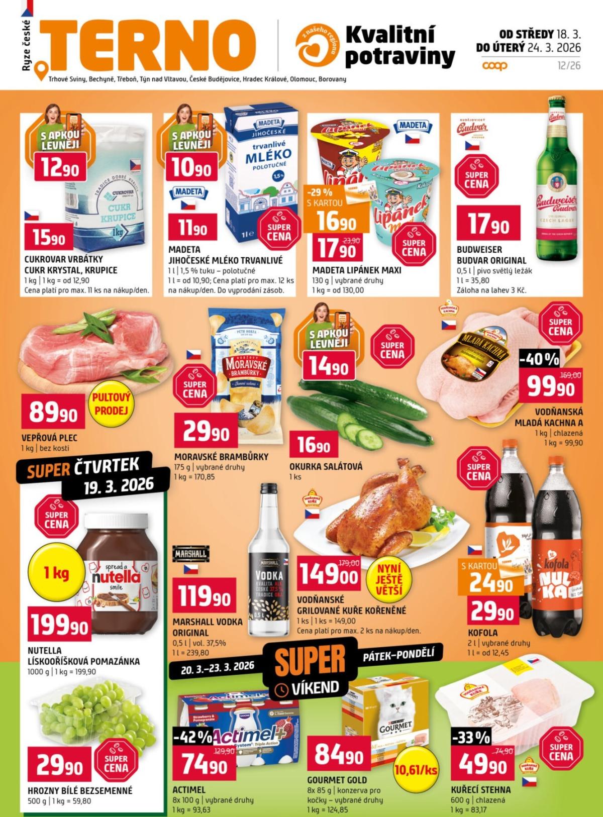 Terno leták platný od středy 18.03.2026 do úterý 24.03.2026