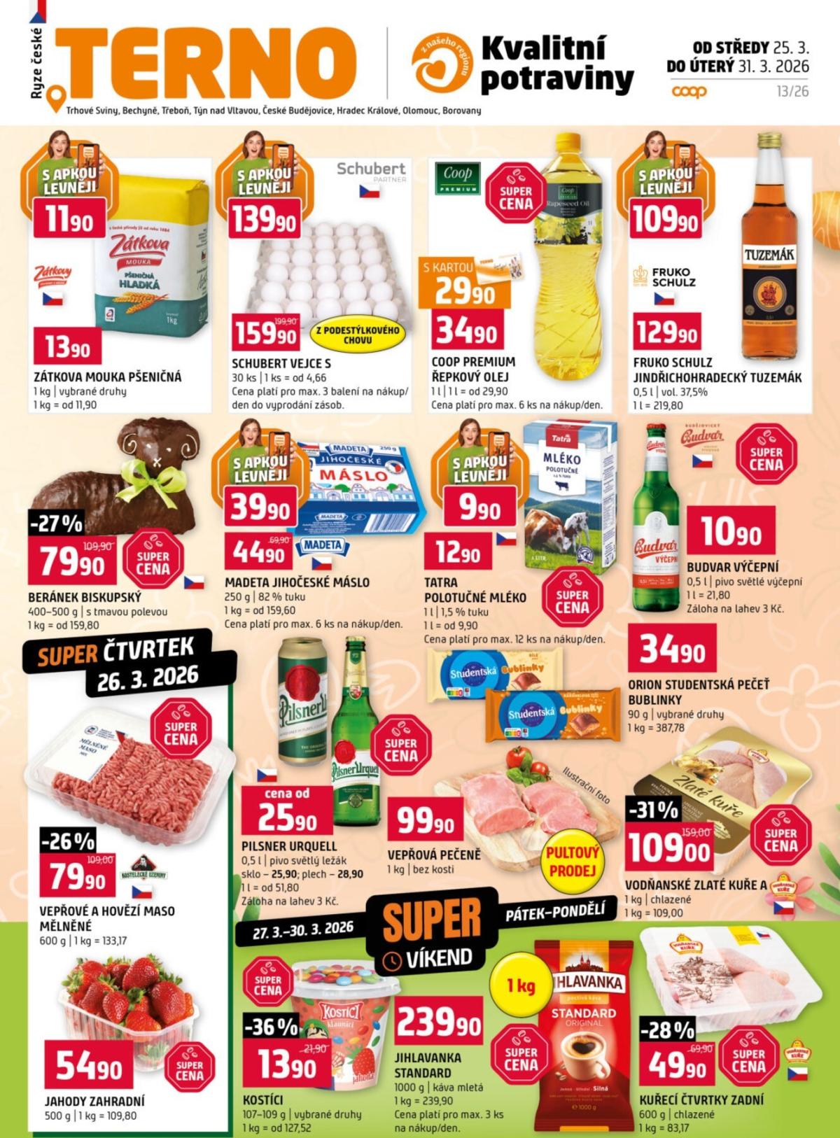 Terno leták platný od středy 25.03.2026 do úterý 31.03.2026
