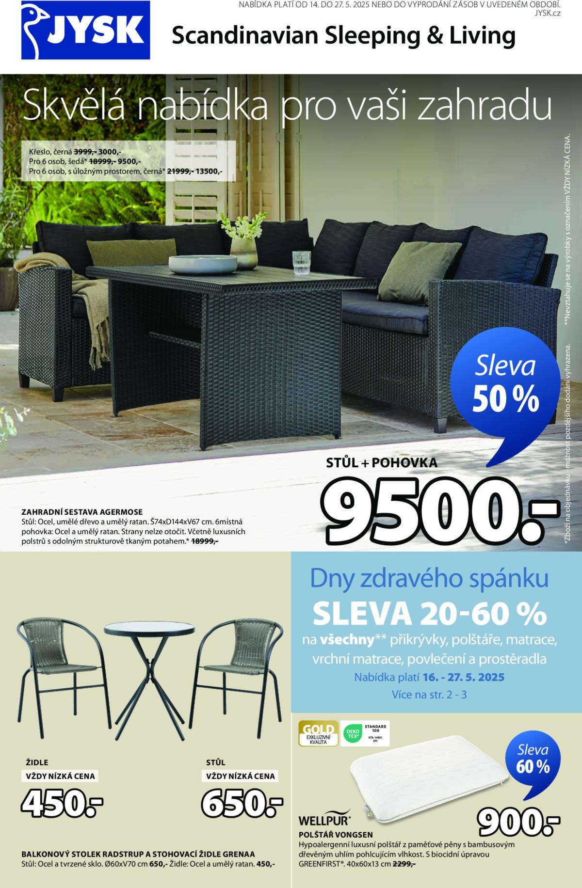 Leták JYSK od 14.05. do 27.05.