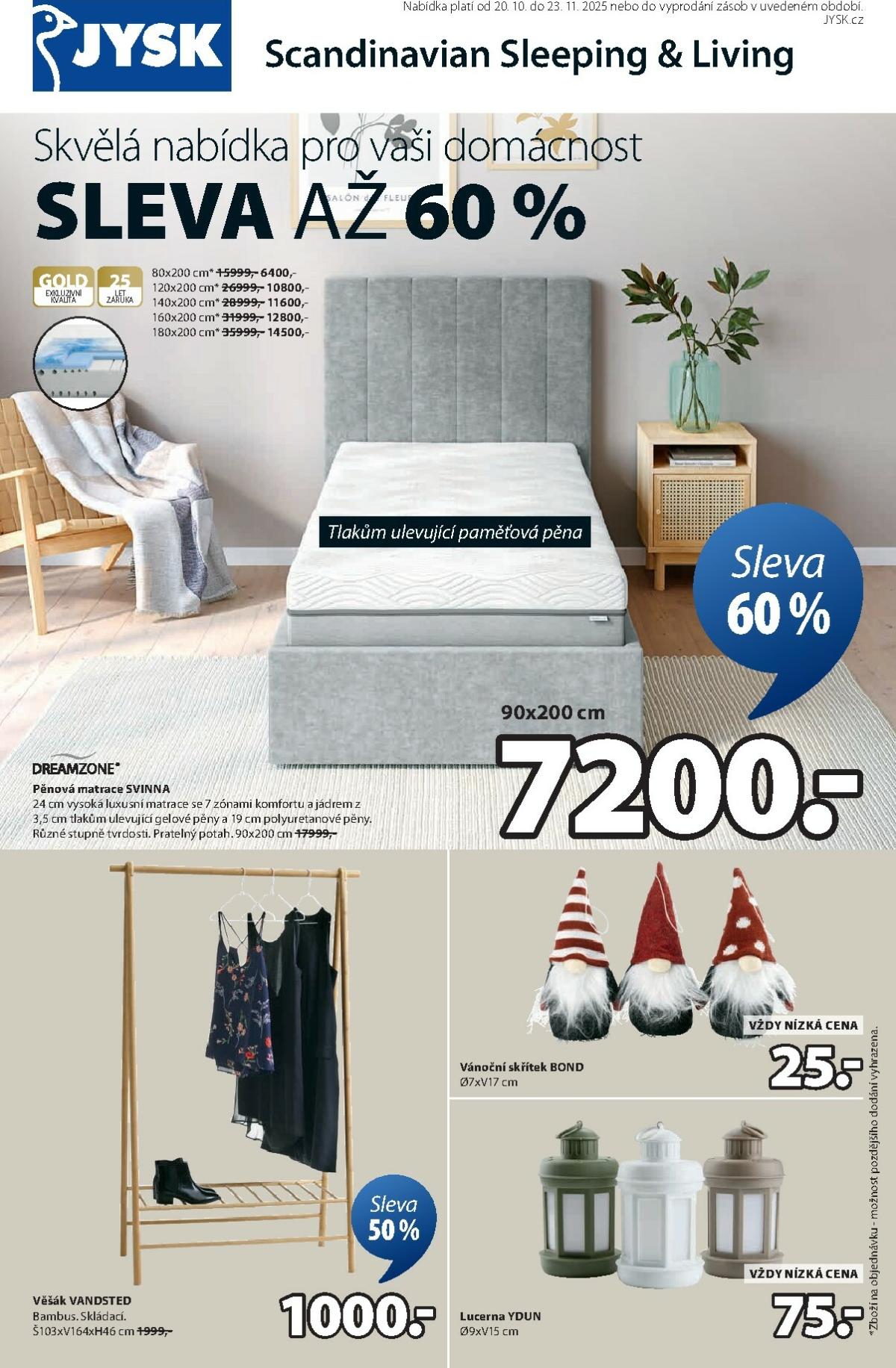 Aktuální leták JYSK od 20.10. do 23.11.