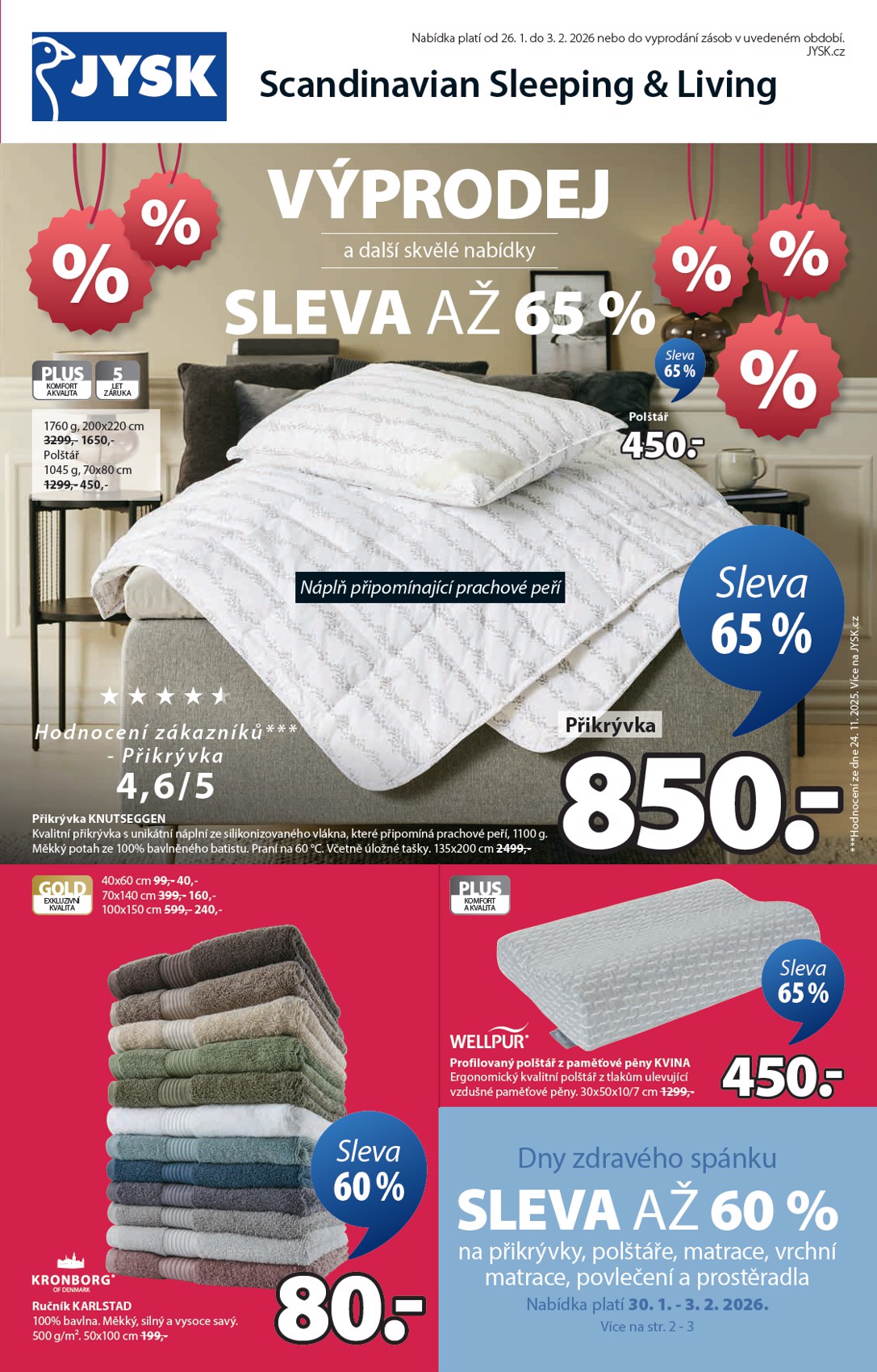 JYSK leták platný od 26.01. do 03.02.