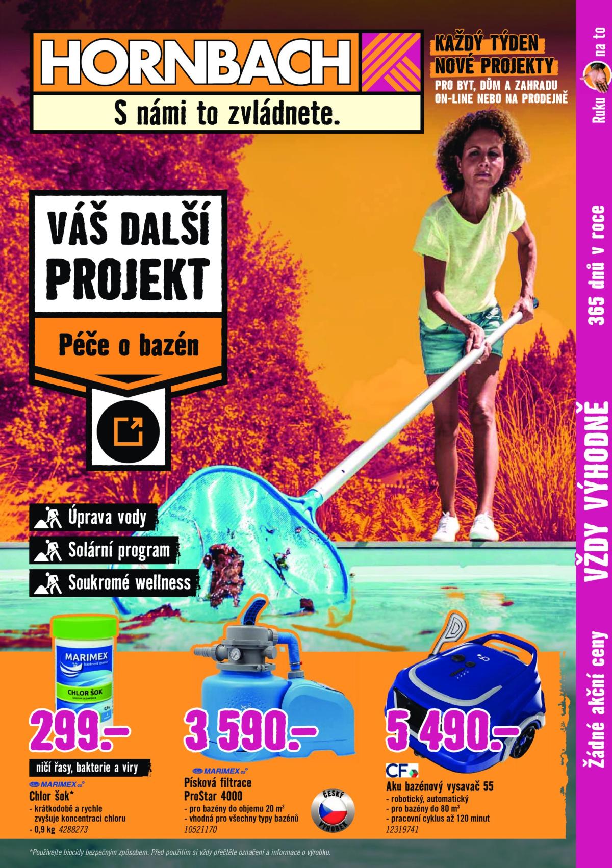 Leták Hornbach - Péče o bazén od 02.07. do 16.07.