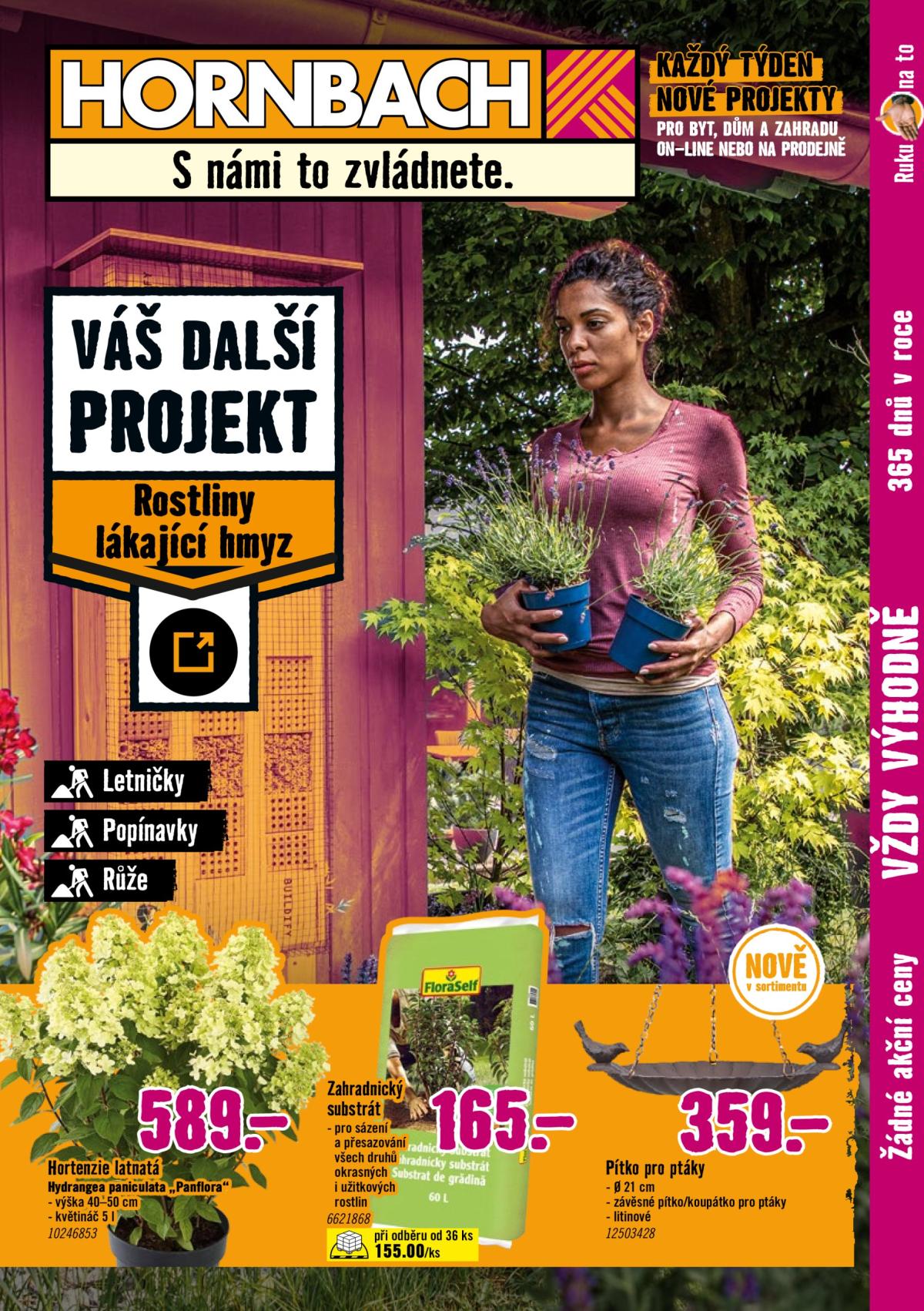 Leták Hornbach - Rostliny lákající hmyz od 09.07. do 23.07.