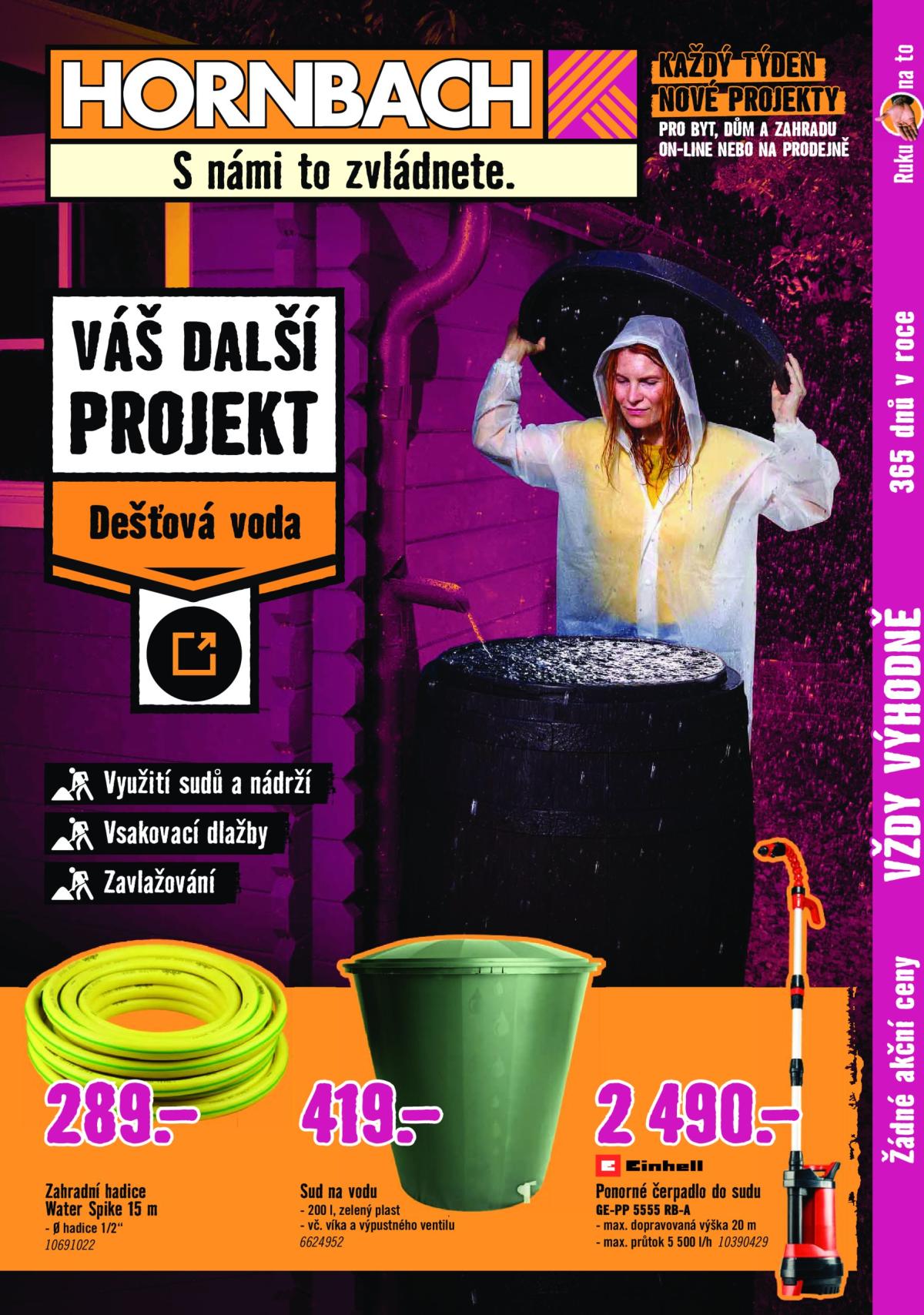 Leták Hornbach - Dešťová voda od 16.07. do 30.07.