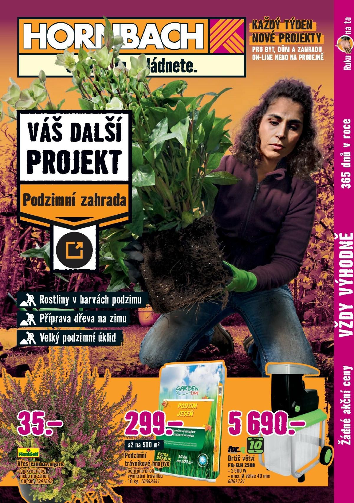 Leták Hornbach - Podzimní zahrada od 01.10. do 15.10.