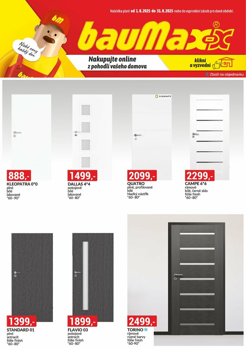 Leták Baumax od 01.08. do 31.08.