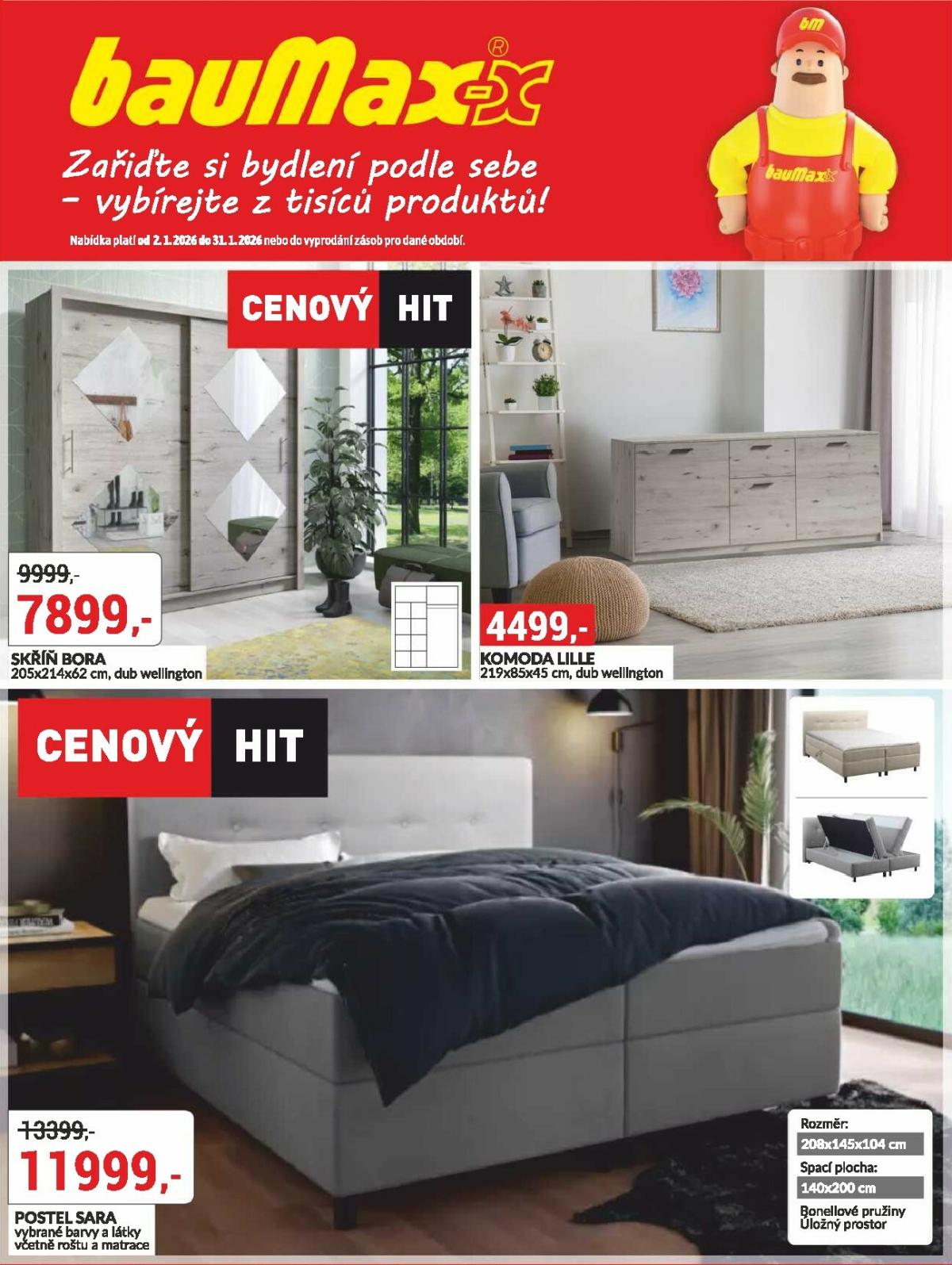 Aktuální leták Baumax - Zařiďte si bydlení podle sebe od 02.01. do 31.01.