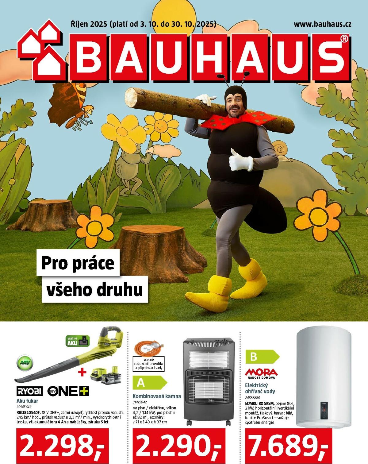 Leták Bauhaus od 03.10. do 30.10.