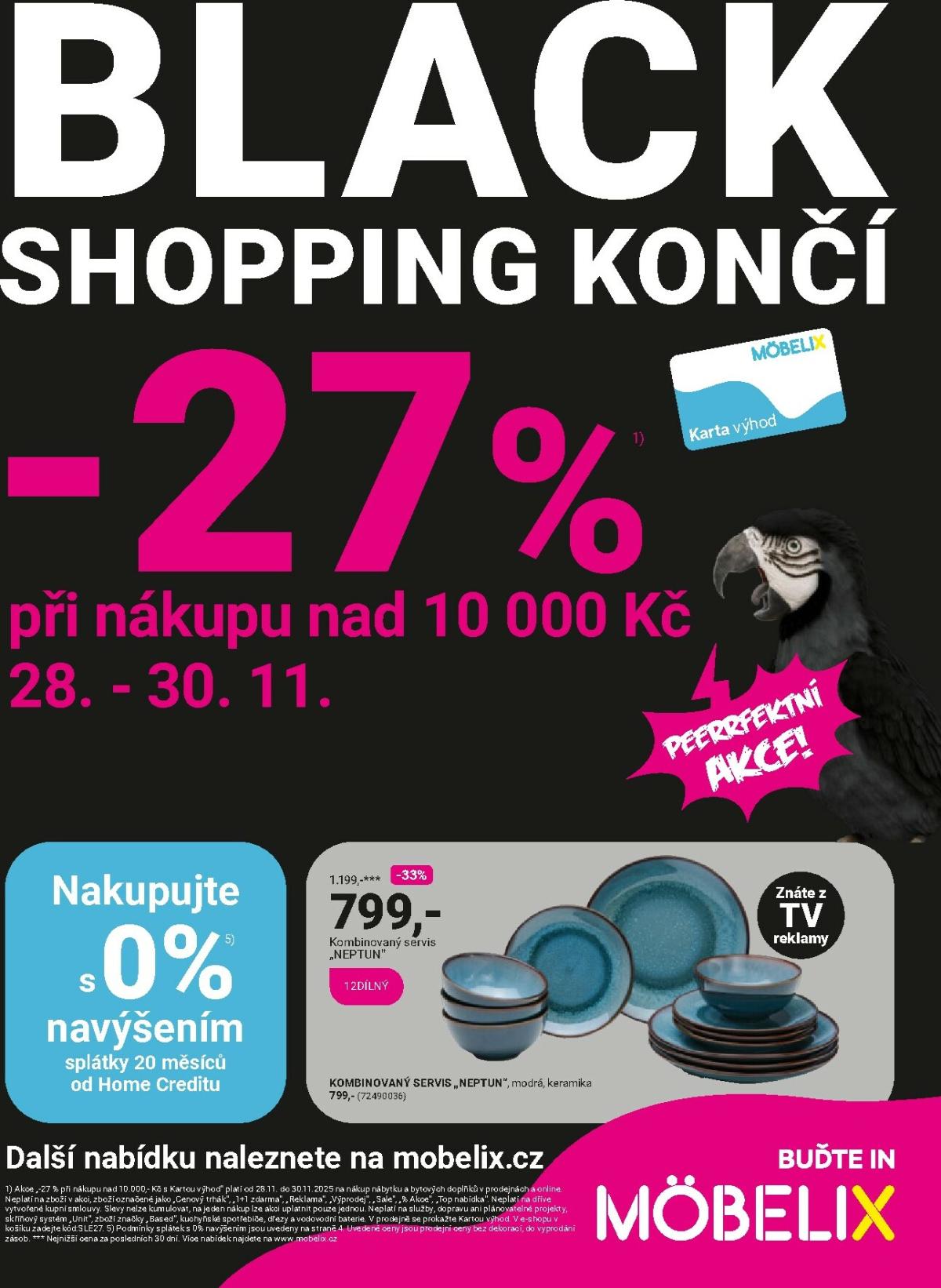 Aktuální leták Möbelix - Black Friday od 24.11. do 07.12.