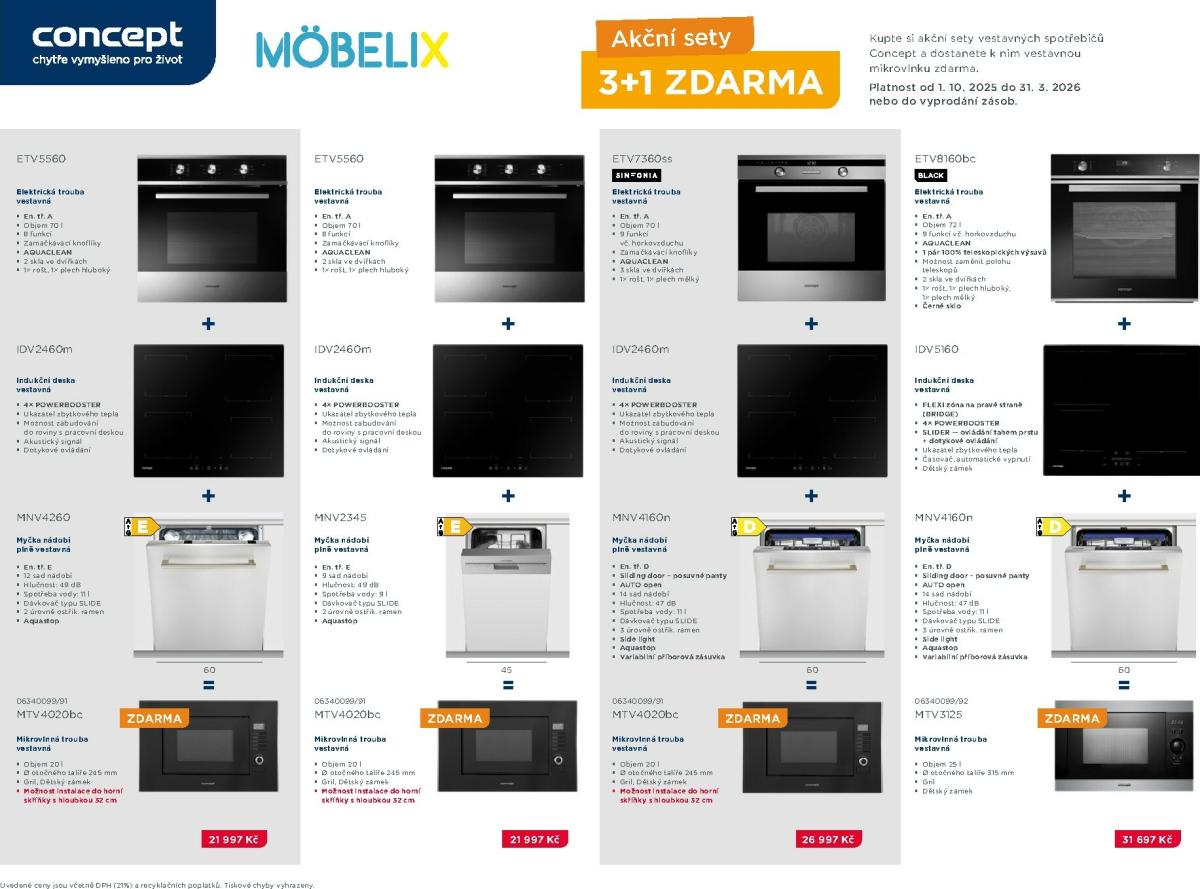 Aktuální leták Möbelix - Concept sety od 01.10. do 31.12.