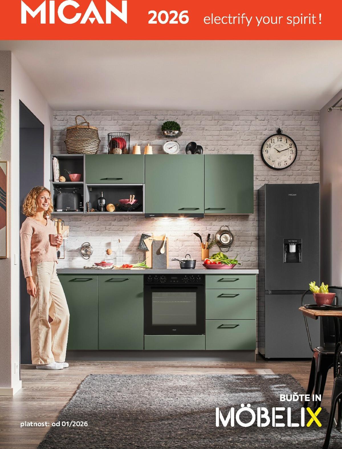 Möbelix - Mican leták platný od čtvrtka 01.01.2026 do čtvrtka 31.12.2026