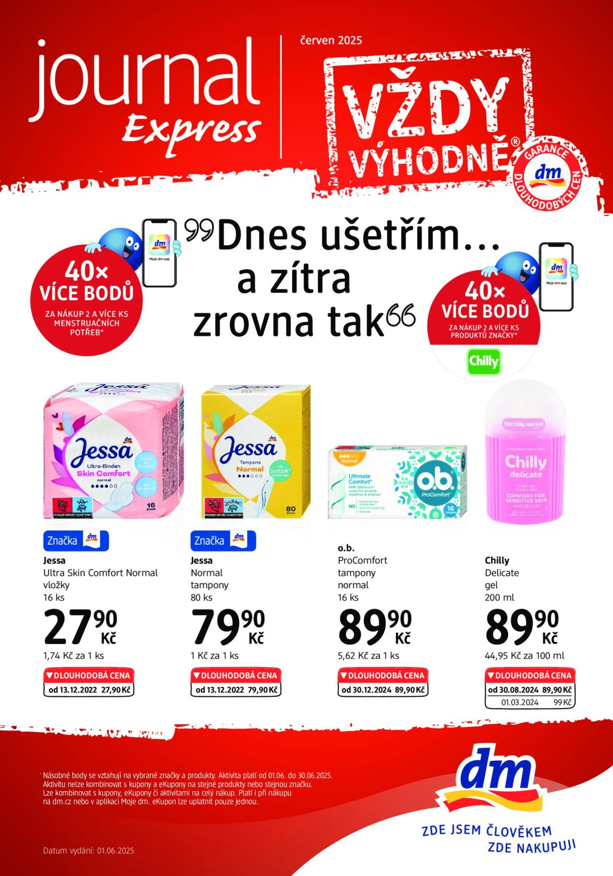 Leták dm drogerie - Journal express od 01.06. do 30.06.
