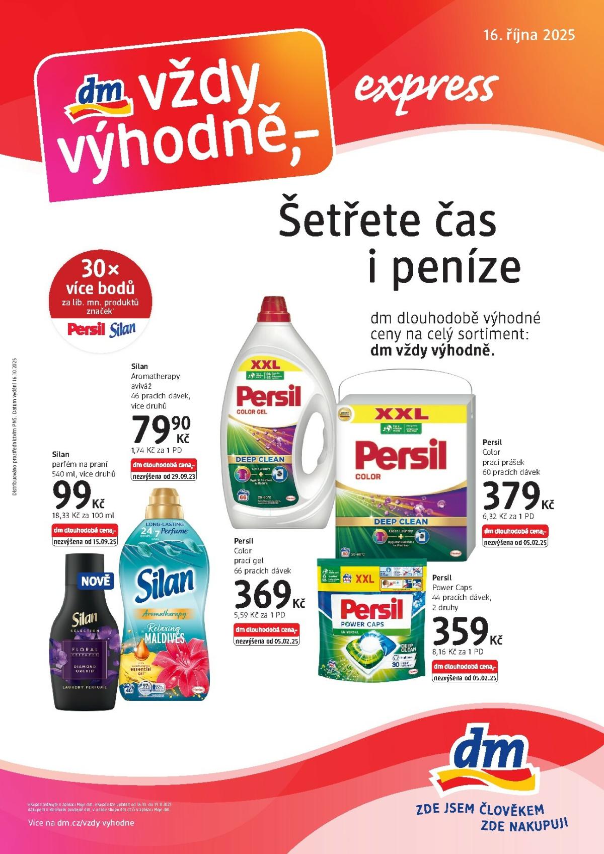 Aktuální leták dm drogerie - express od 16.10. do 31.10.