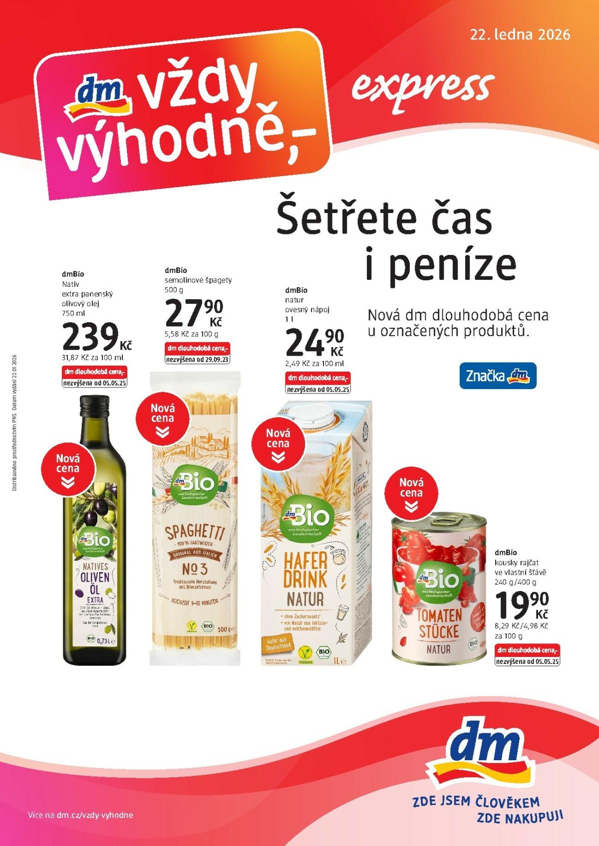 dm drogerie - express leták platný od 22.01. do 03.02.