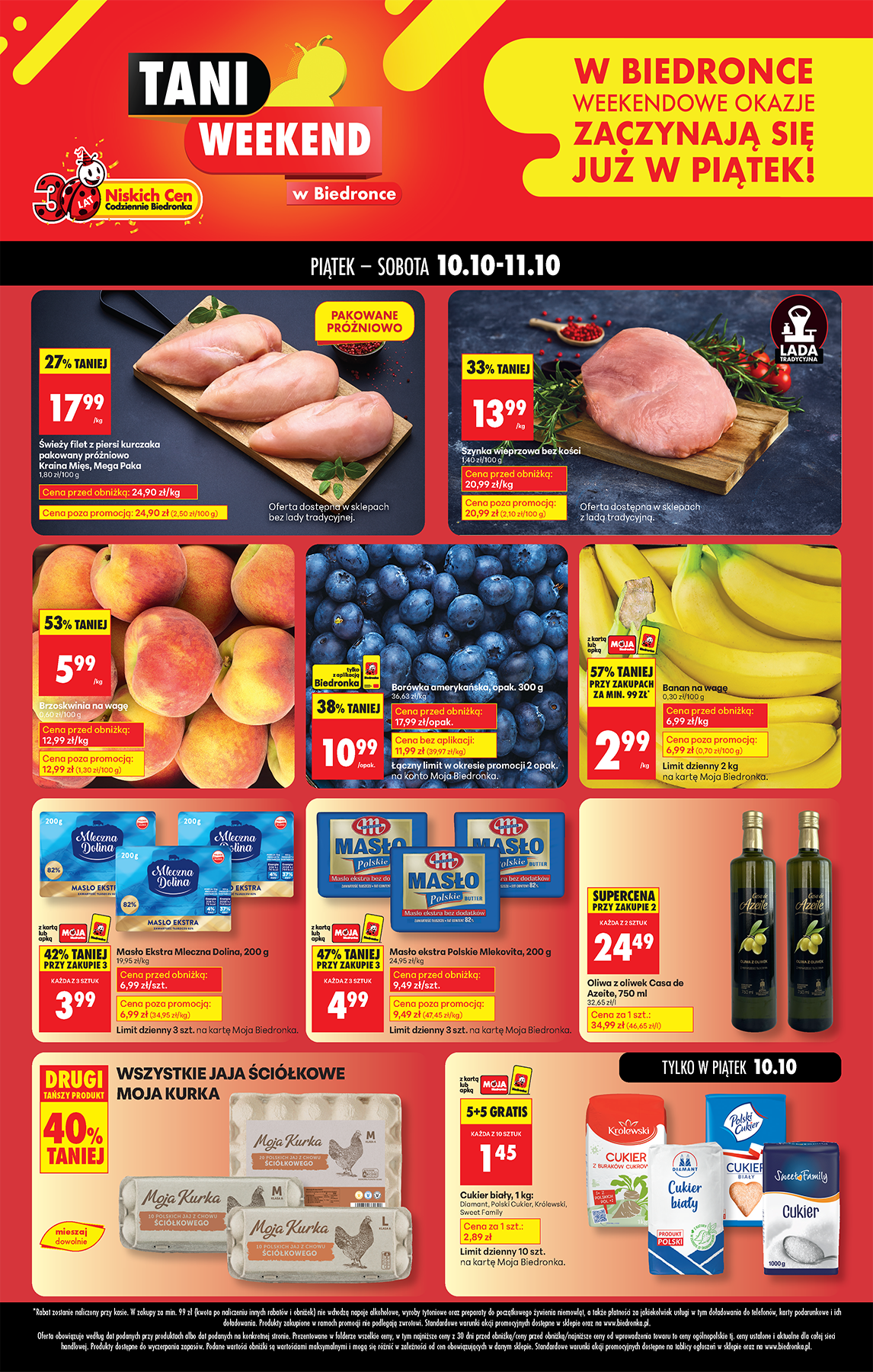 Aktuální leták Biedronka - Tani weekend od 10.10. do 11.10.