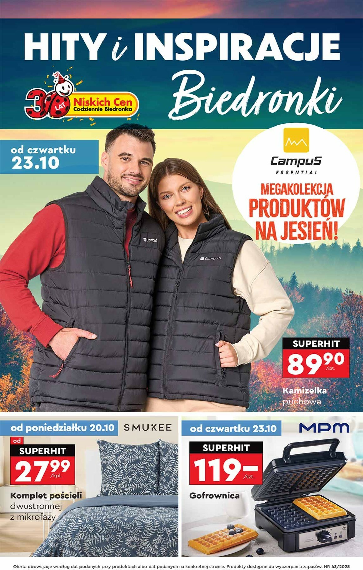 Aktuální leták Biedronka - Hity i inspiracje od 20.10. do 31.10.