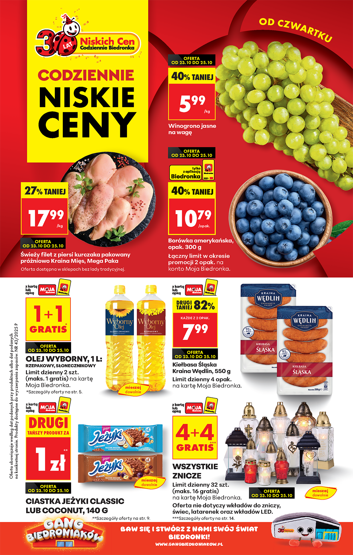 Aktuální leták Biedronka od 23.10. do 29.10.