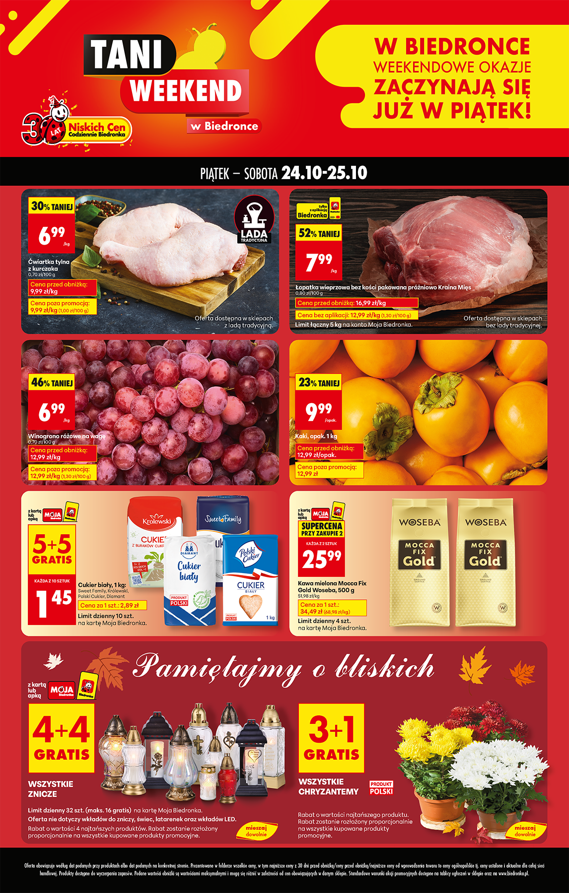 Aktuální leták Biedronka - Tani weekend od 24.10. do 25.10.