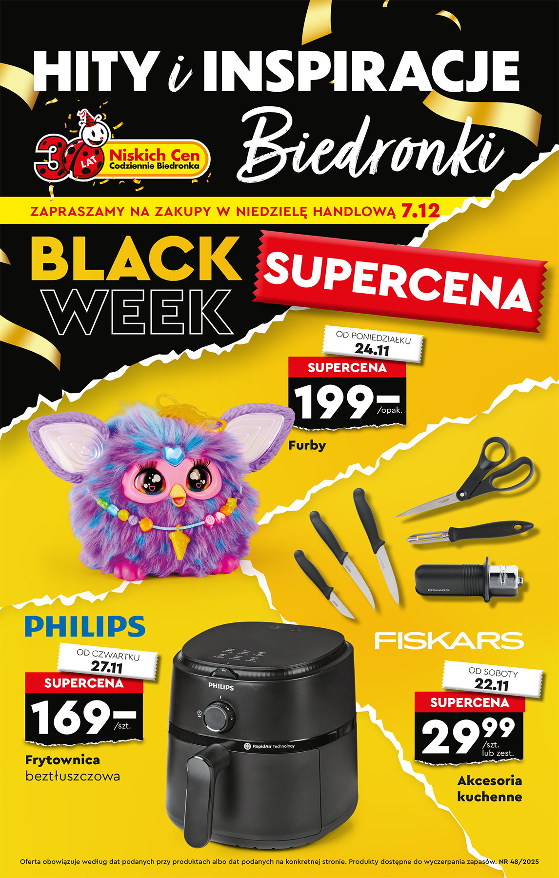 Aktuální leták Biedronka - Black Week od 22.11. do 07.12.