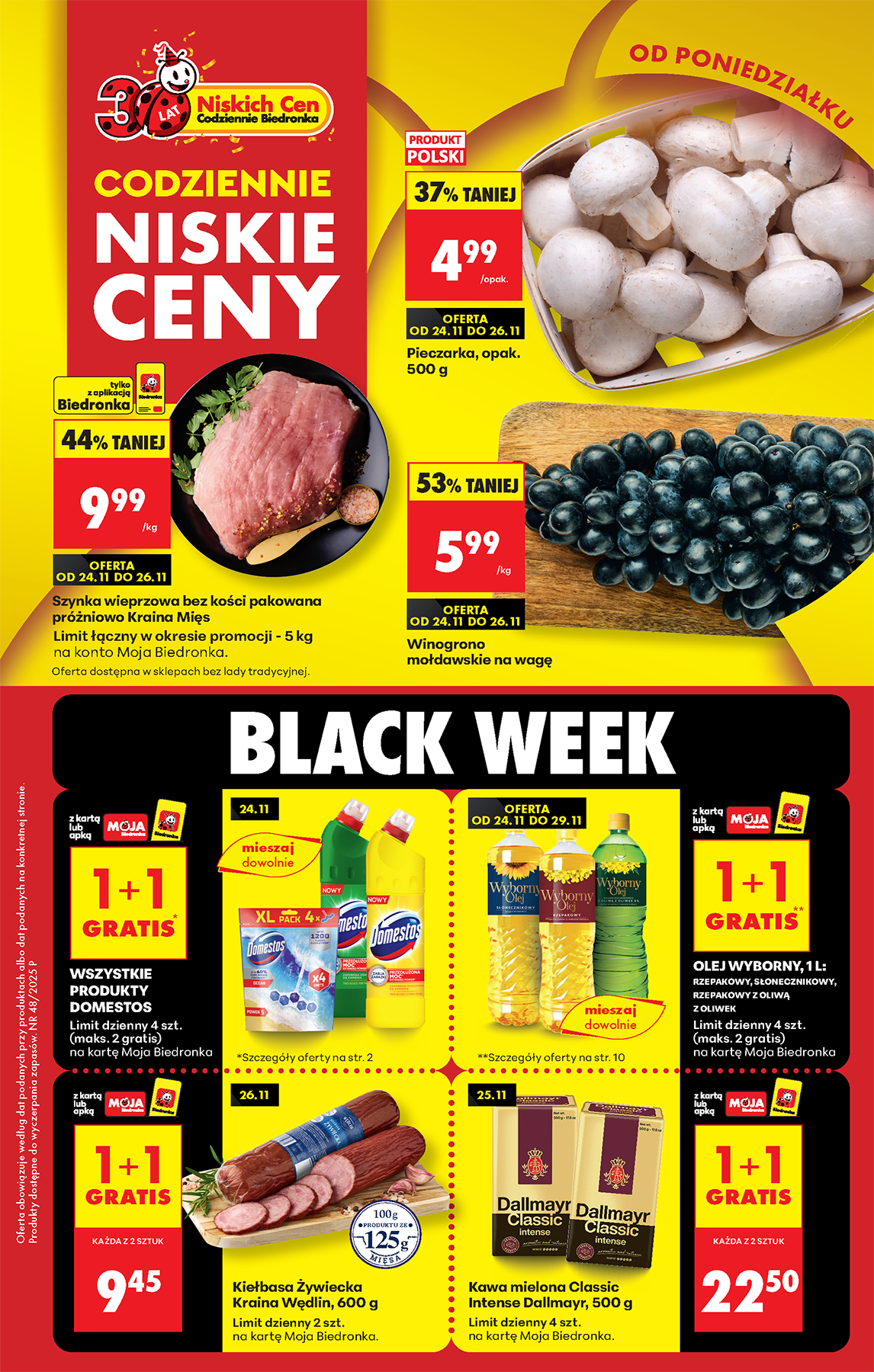 Aktuální leták Biedronka od 24.11. do 29.11.