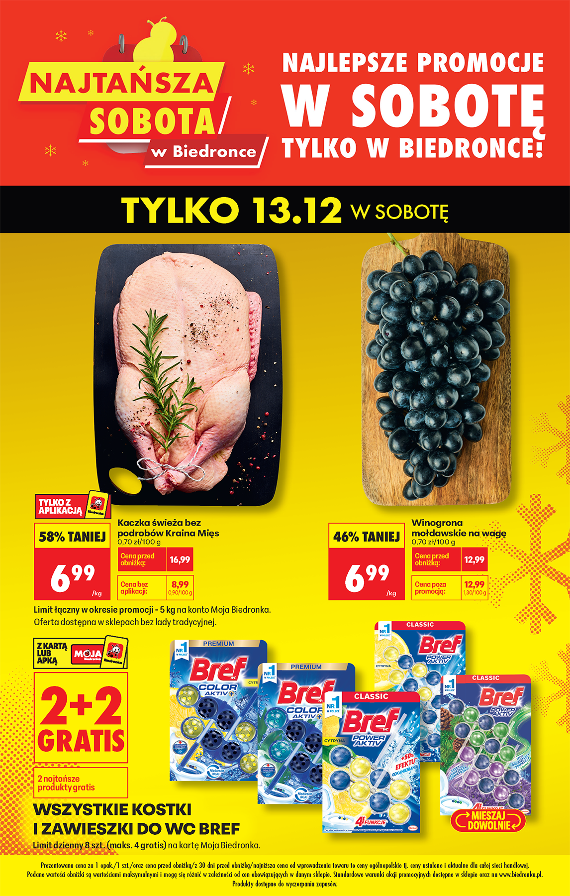 Aktuální leták Biedronka - Najtańszy sobota od 13.12. do 13.12.