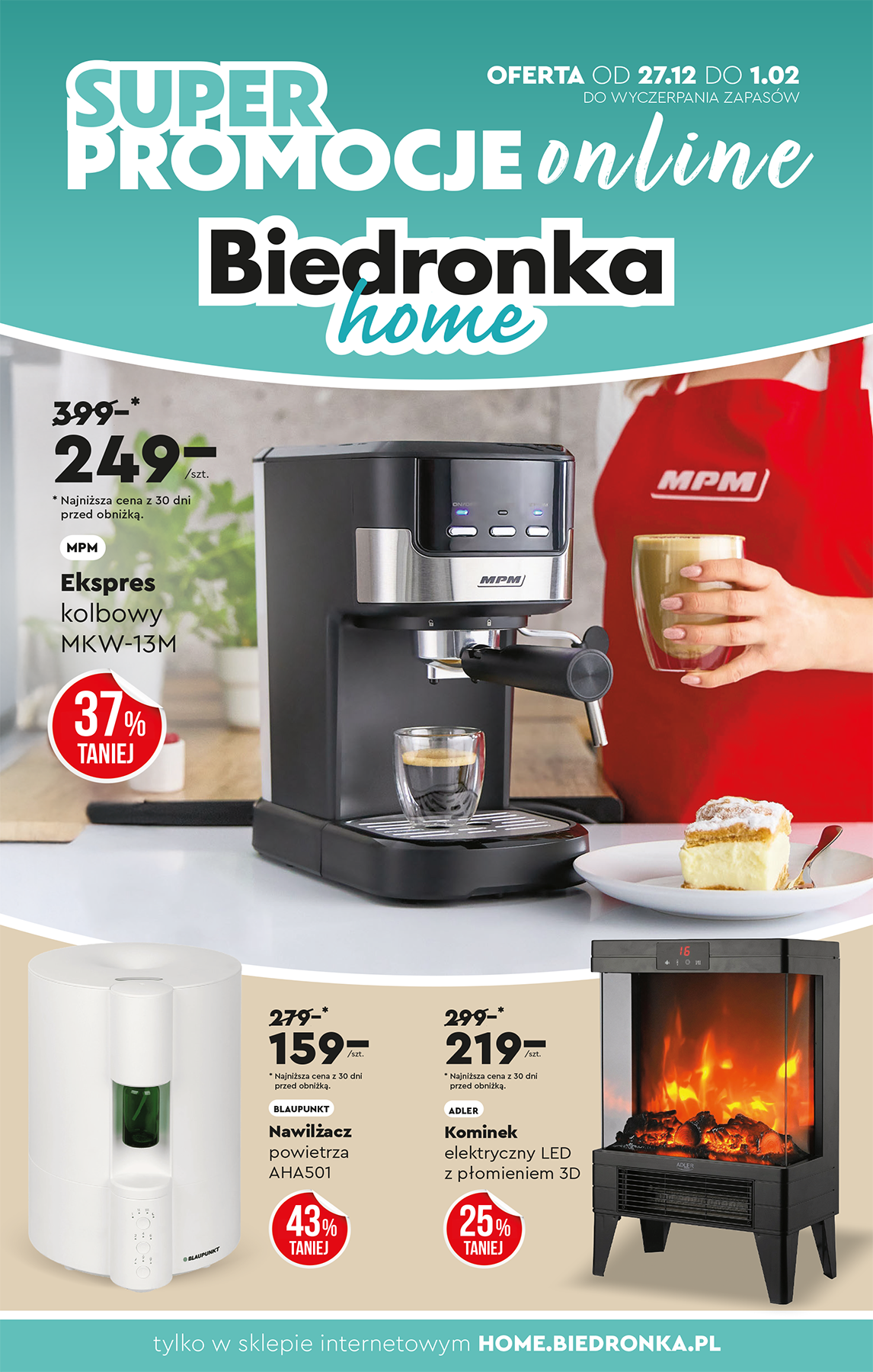Aktuální leták Biedronka - Home od 27.12. do 01.02.