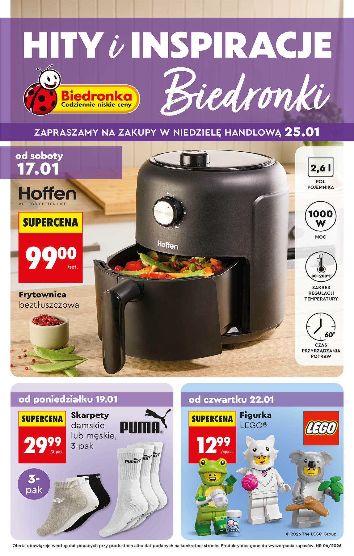 Aktuální leták Biedronka - Hity i inspiracje od 17.01. do 31.01.