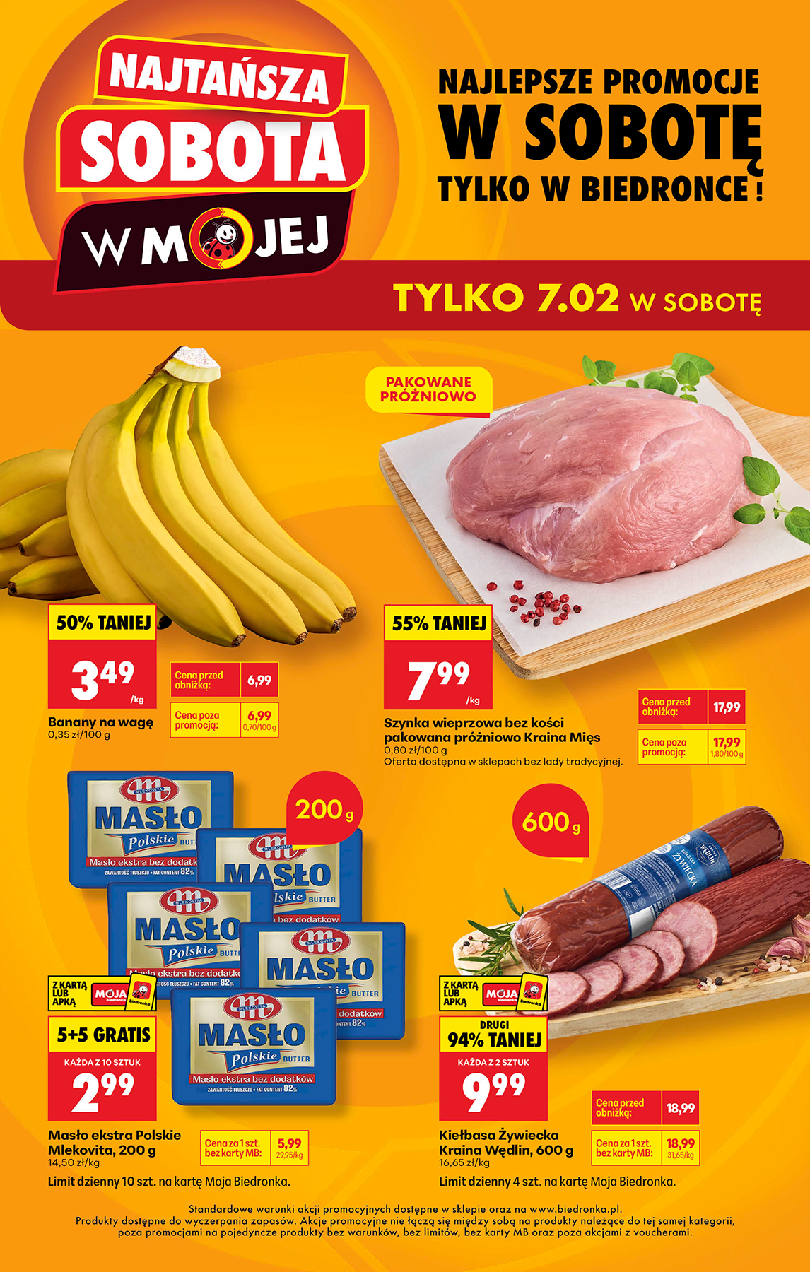 Biedronka - Najtańsza sobota leták platný od soboty 07.02.2026