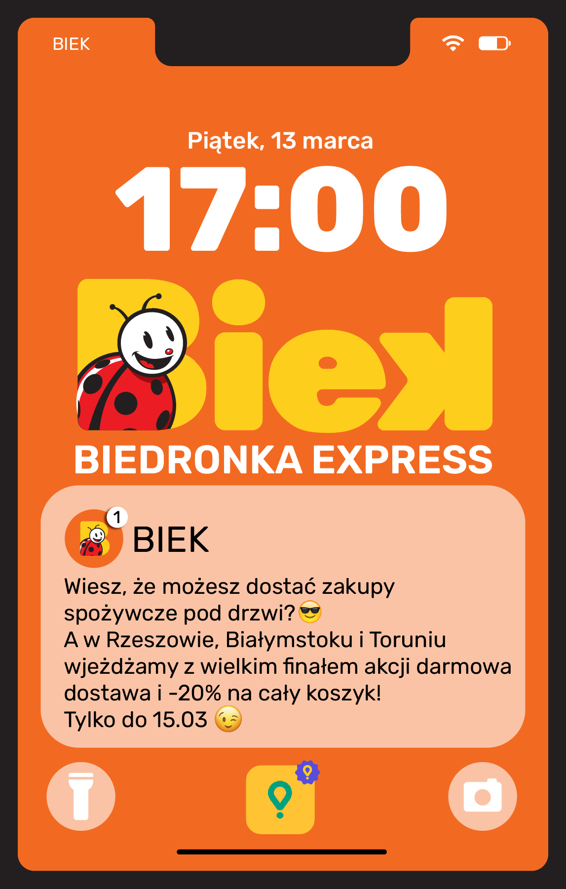 Biedronka - Express leták platný od pátku 13.03.2026 do neděle 15.03.2026