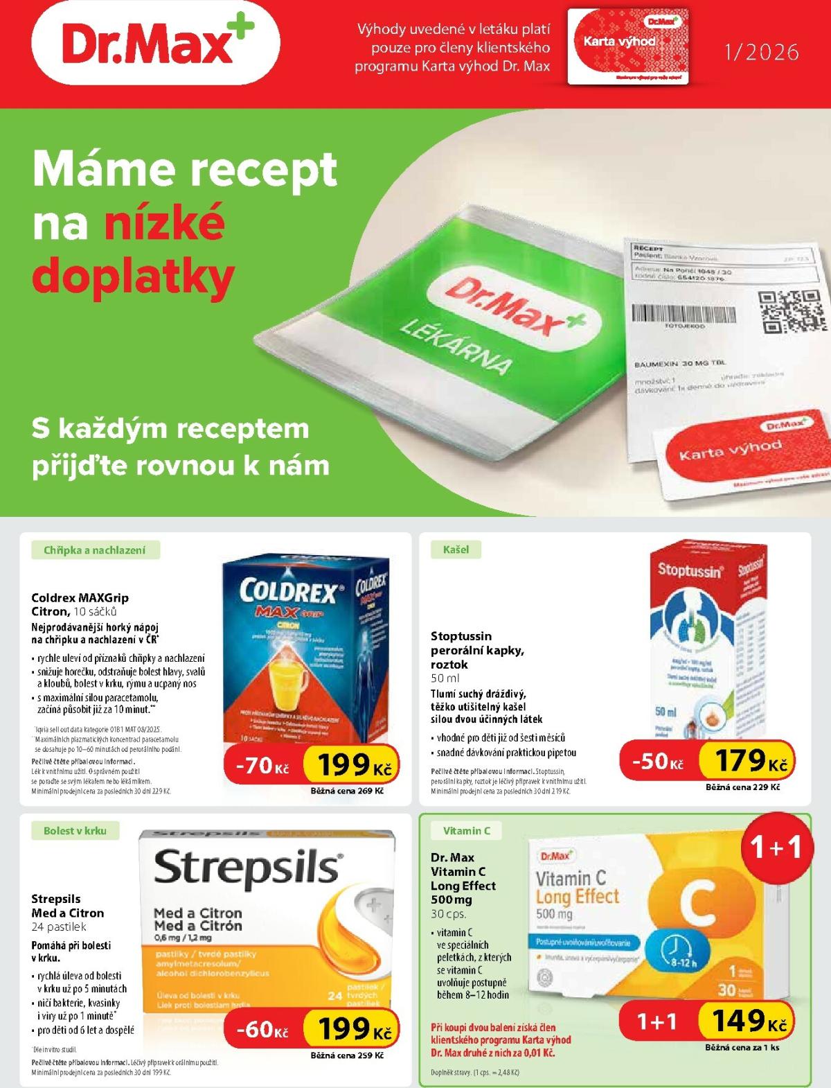 Aktuální leták Dr. Max od 01.01. do 31.01.